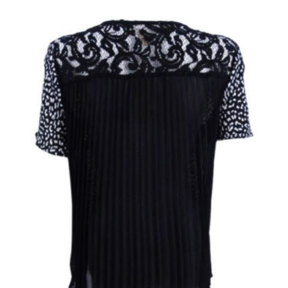 Michael Kors Printed Pleated-Back Top - Picture 4 of 5